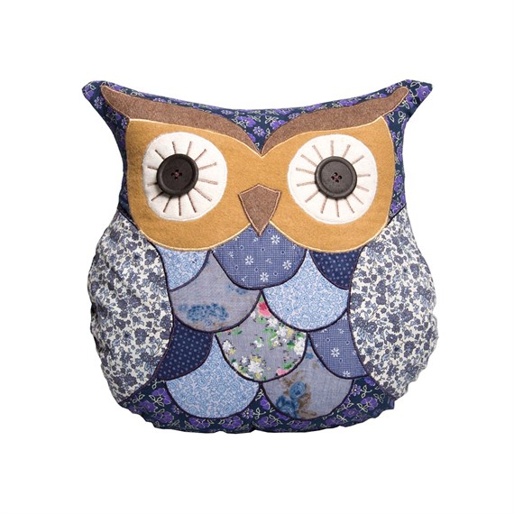 Marion Patchwork Owl Cushion