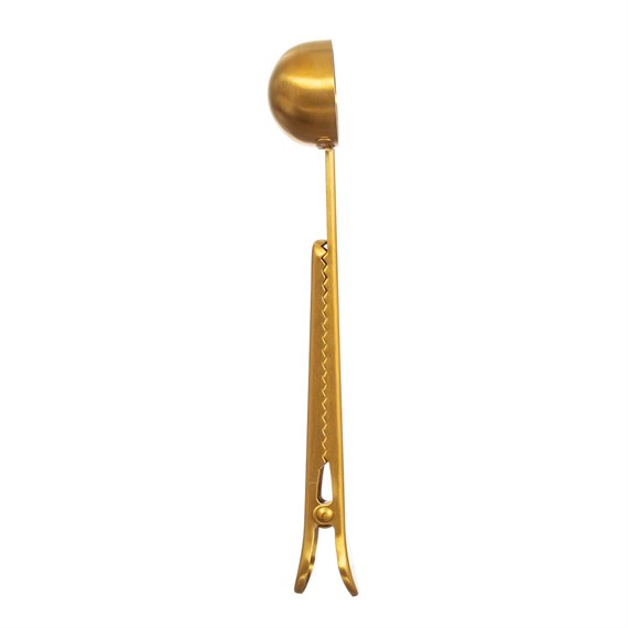 Brass Coffee Scoop Clip