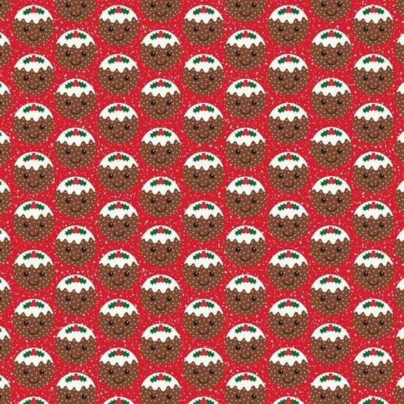 Christmas Pudding Wrapping Paper