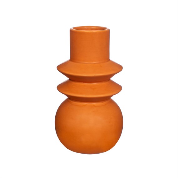 Terracotta Angled Totem Vase