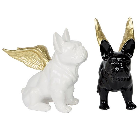 Bulldog with Gold Wings Money Box Large (options available)