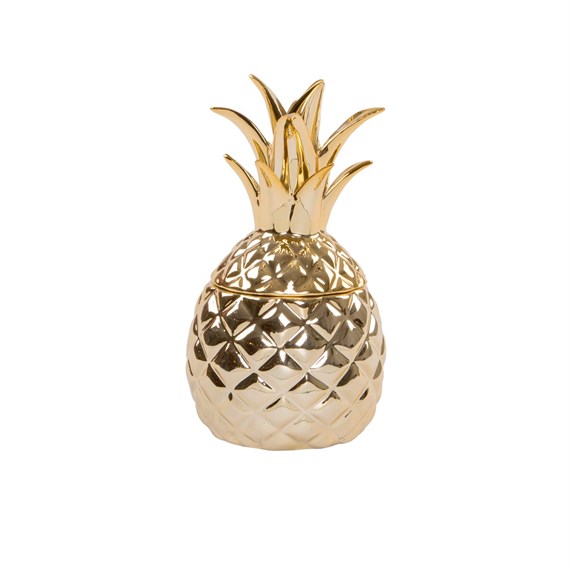 Gold Pineapple Trinket Box
