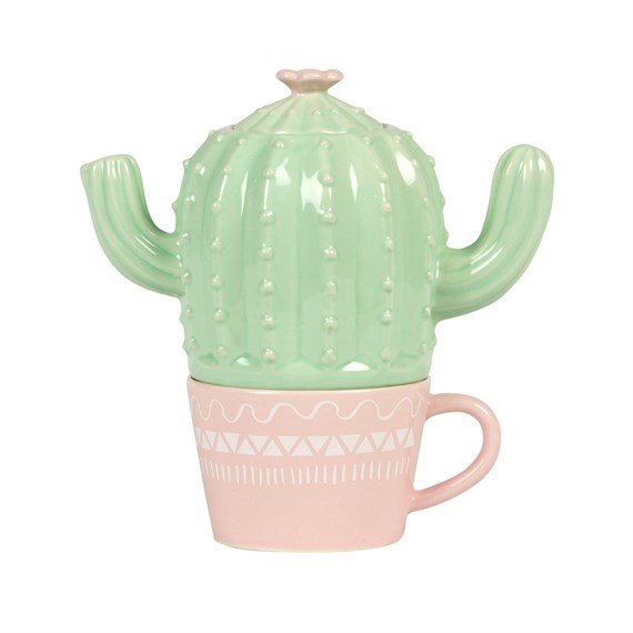 Pastel Cactus Tea For One