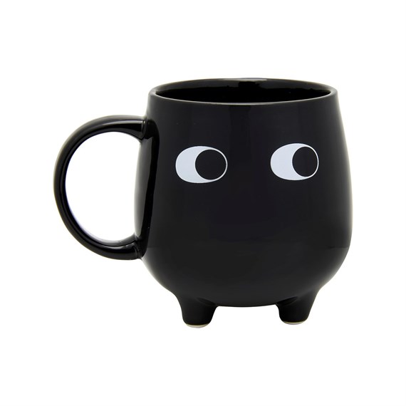 Little Leggy Black Mug