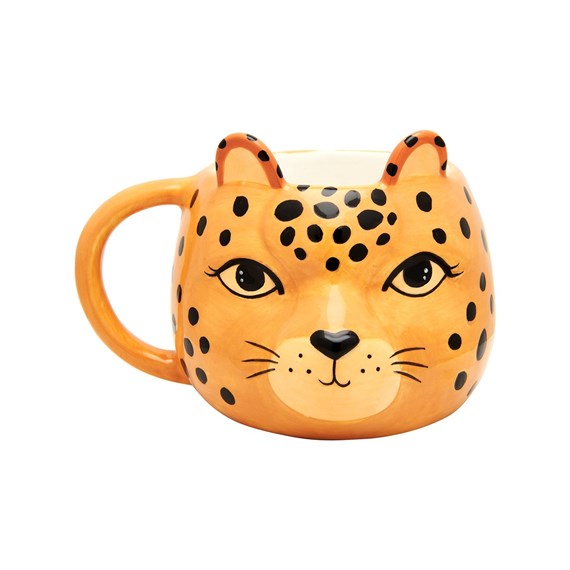 Leopard Love Shaped Mug