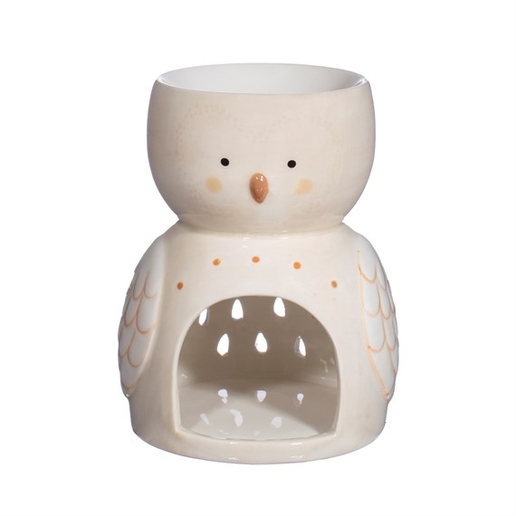 Olivia Owl White Oil Burner