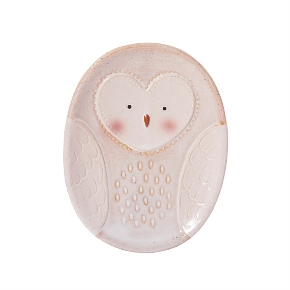 Olivia Owl White Soap Dish