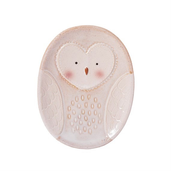 Olivia Owl White Soap Dish