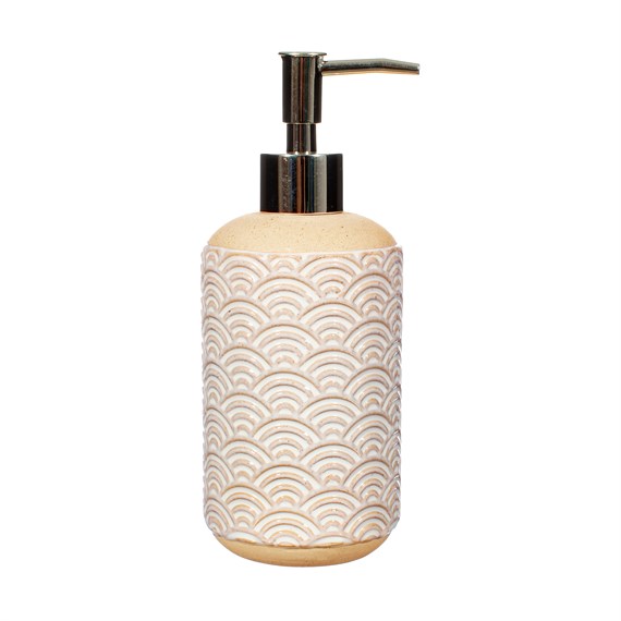 Japandi Seigaha Wave Pattern Soap Dispenser