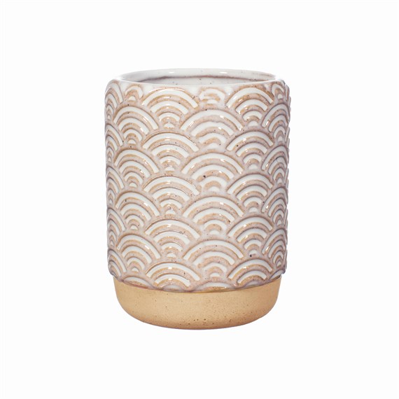 Japandi Seigaha Wave Pattern Tumbler