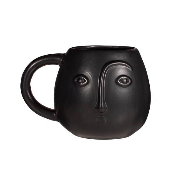 Face Mug Matte Black