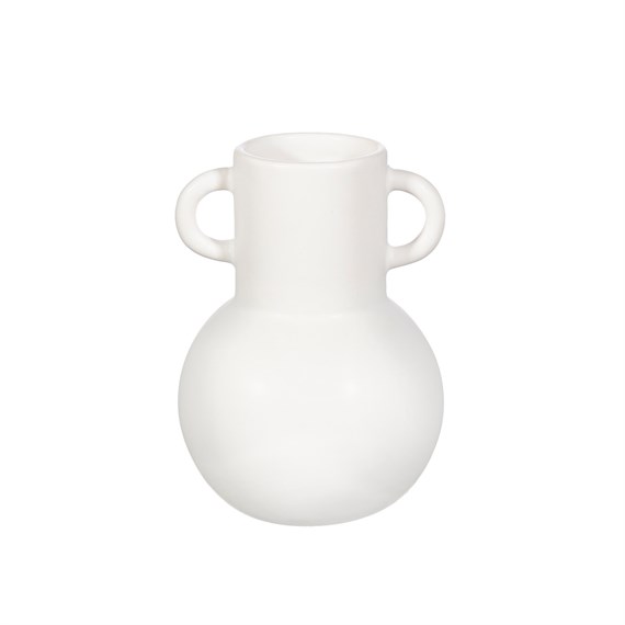 Small Amphora Vase White