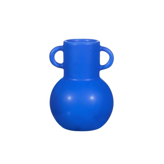 Small Amphora Vase Deep Blue