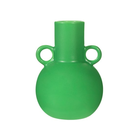 Small Amphora Vase Apple Green