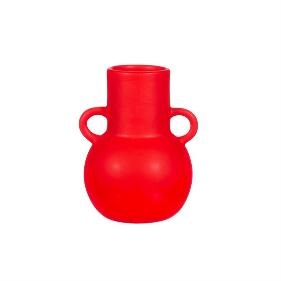 Small Amphora Vase Lipstick Red