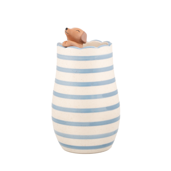 Peeking Sausage Dog Vase