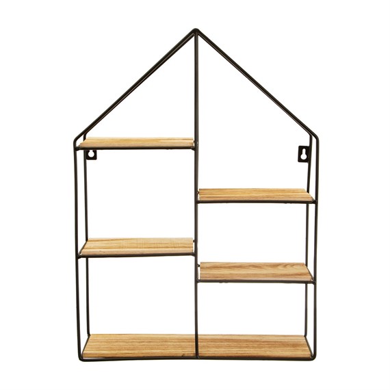 Large Black House Shelf