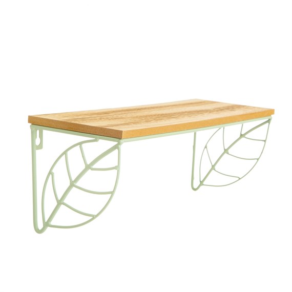 Wire Leaf Shelf Green