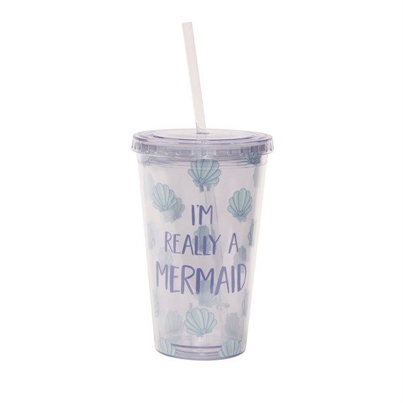 Mermaid Treasures Drinks Cup With Straw
