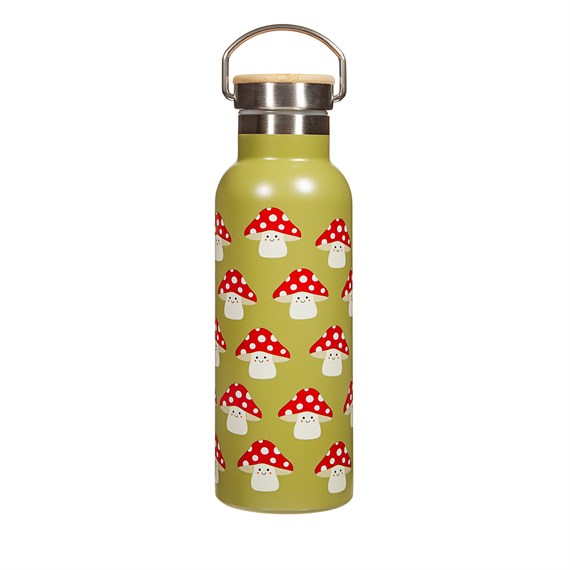 Mushroom Metal Water Bottle