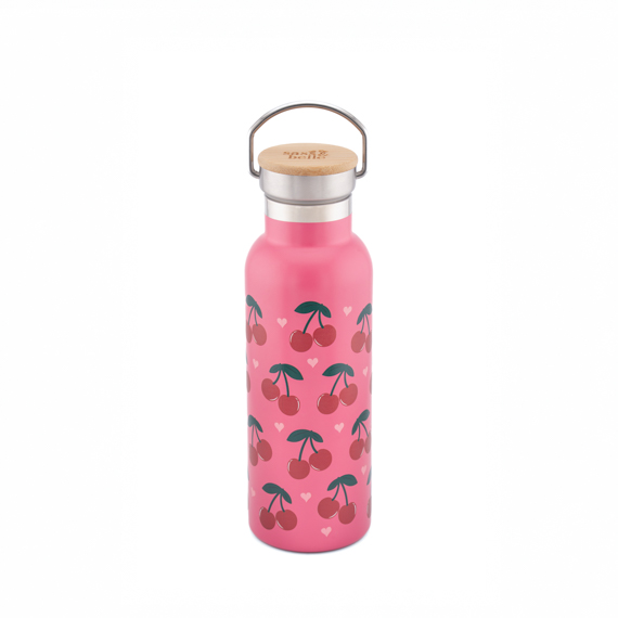 Cherry Metal Water Bottle