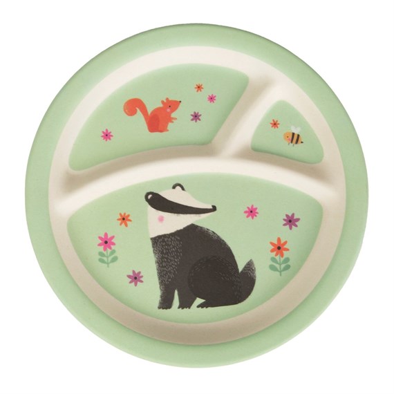 Woodland Friends Bamboo Kids' Plate