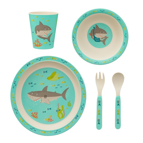 Shelby The Shark Bamboo Tableware Set