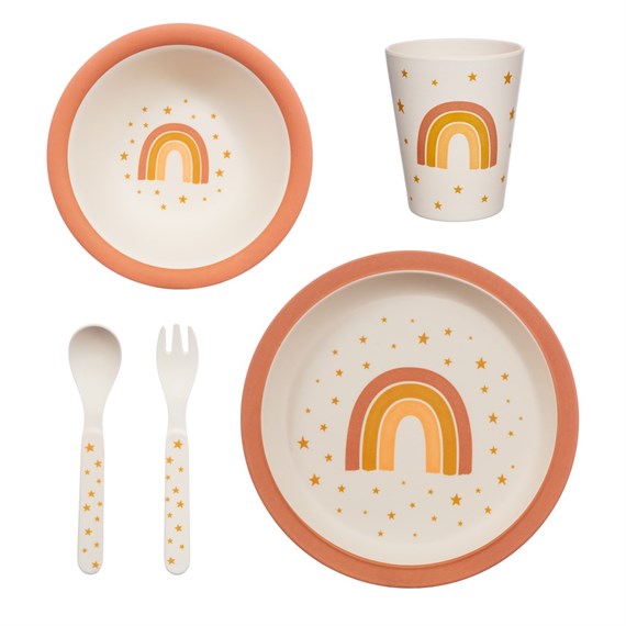 Earth Rainbow Bamboo Tableware Set