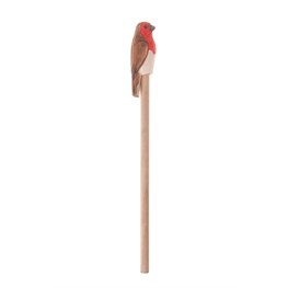 Red Wooden British Bird Pencil