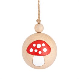 Mushroom Wooden Bauble