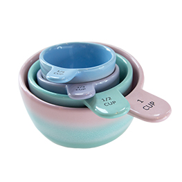 Pastel Ombre Measuring Cups Pink & Green