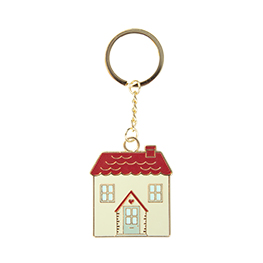 House Enamel Keyring