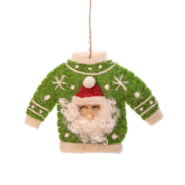 Santa Jumper Felt Decoration