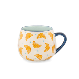Croissant Stamped Mug