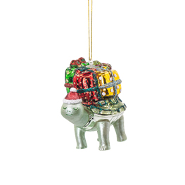 Tortoise wih Presents Shaped Bauble
