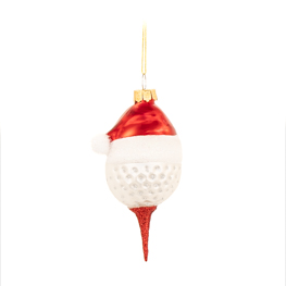 Festive Golf Shaped Bauble