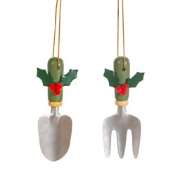 Large Garden Tool Decoration - Set of 2