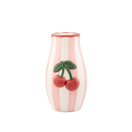Handpainted  Cherry Vase