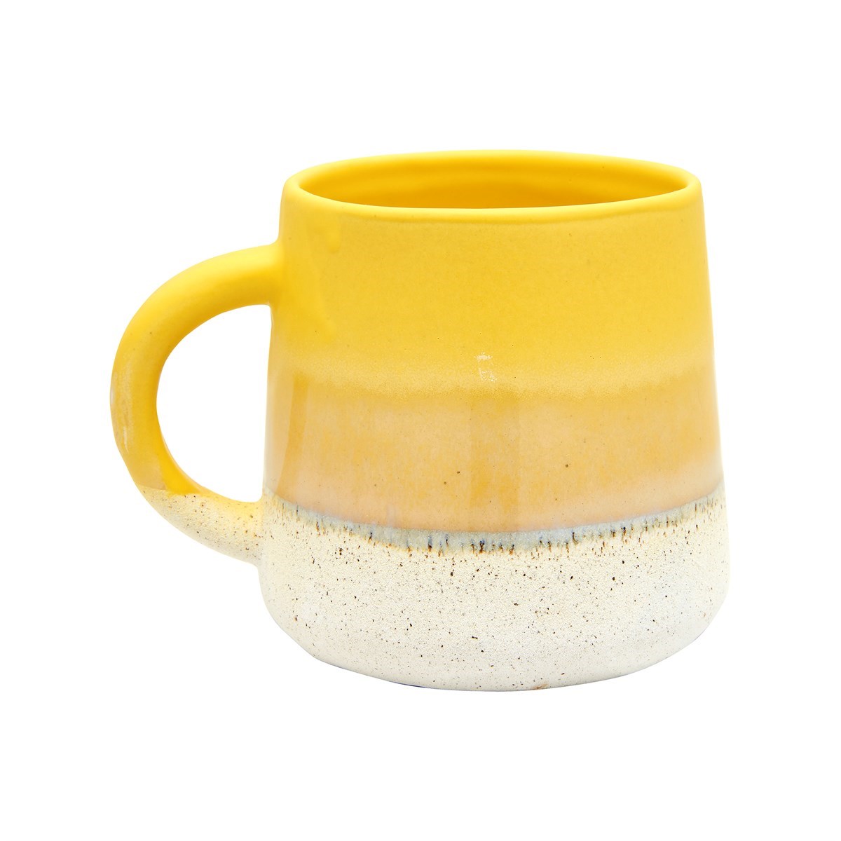 Sass & Belle Mojave Glaze Vaso In Gres Nero – Ispirato Al Deserto, Effetto Ombre Smaltato Opaco, Dimensioni 7,5x7,5x11,5 Cm, Stile Bohémien