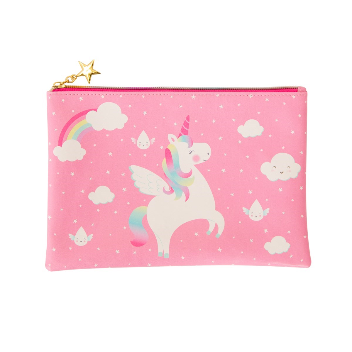 Importaci/ón inglesa Sass /& Belle Rainbow Unicorn Decorative Cushion