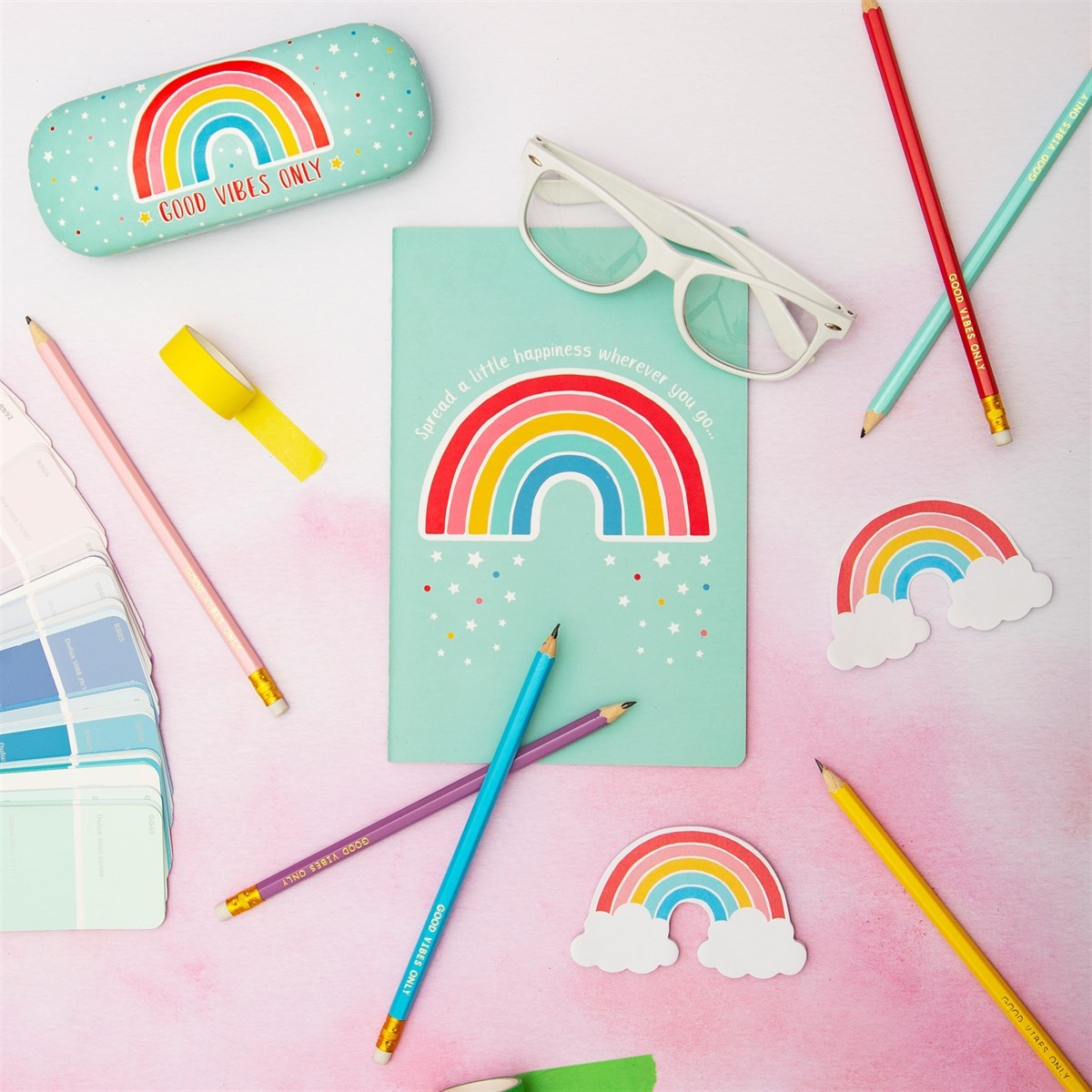 Chasing Rainbows Spread Happiness A5 Notebook Chasing Rainbows Spread Happiness A5 Notebook