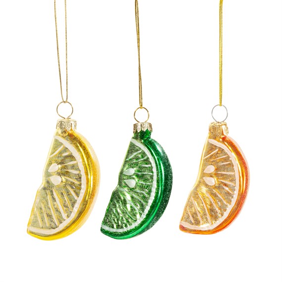 Citrus Wedge Shaped Bauble - Lucky Dip