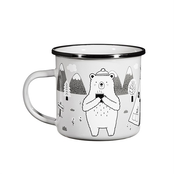 Bear Adventure Enamel Mug